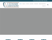 Tablet Screenshot of connerdentistry.com